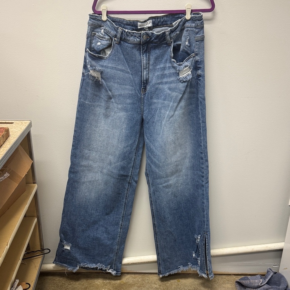 Risen Classic Blue Straight Leg Jeans